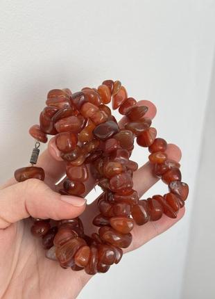 Винтажное ожерелье из янтаря