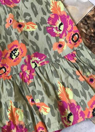 Сарафан оливковий у квіти 5