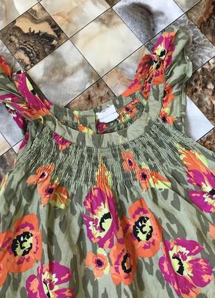 Сарафан оливковий у квіти 4