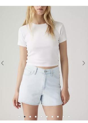 Джинсовые шорты levi's mom 80-х w28 w29