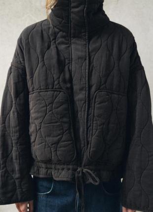 Куртка zara, куртка стеганая zara, куртка весна zara9 фото