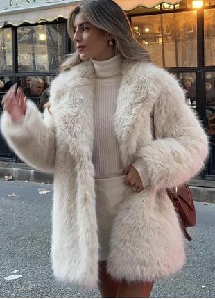 Zara шуба с/ м, zara шубка с/м4 фото