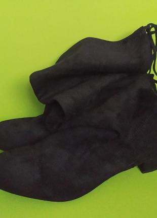 Чёрные сапоги ботфорты на устойчивом каблуке hitmars, 8,5/43