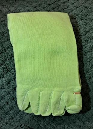 Высокие однотонные носки с отдельными пальцами 36-42 размер