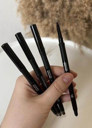 Kiko intense colour long lasting eyeliner олівець для очей 16 black, 1.2 г