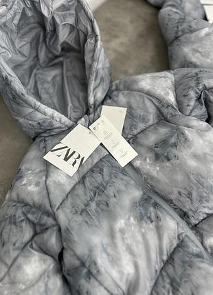 Куртка zara пуховик еко, демісезон