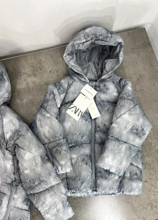Куртка zara пуховик еко