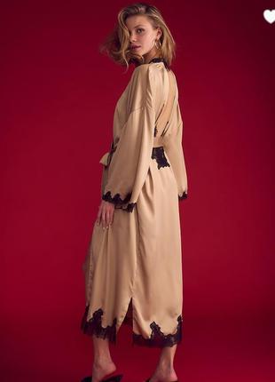 Халат длинный с открытой спиной victoria’s secret m l2 фото