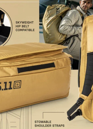 5.11 tactical allhaula duffel 65l дорожная сумка-рюкзак