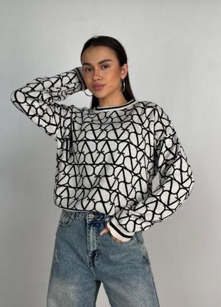 Стильна кофта з принтом  😍