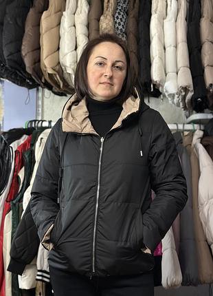 Двостороння весняна жіноча куртка