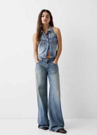 Джинси джинсы бершка bershka super baggy р.м4 фото