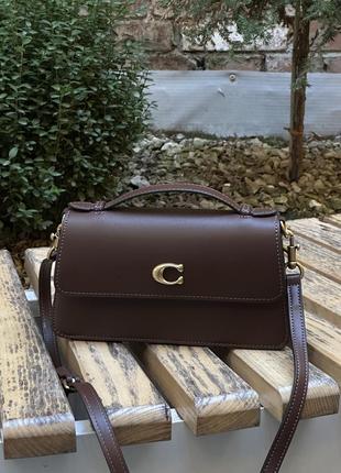 Сумка coach кожаная