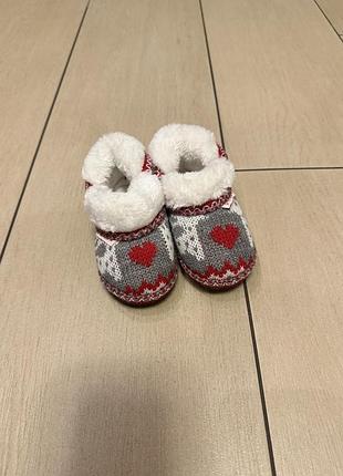 Тапочки теплые детские новые