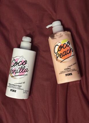 Новые лосьоны для тела pink coco peach и coco vanilla