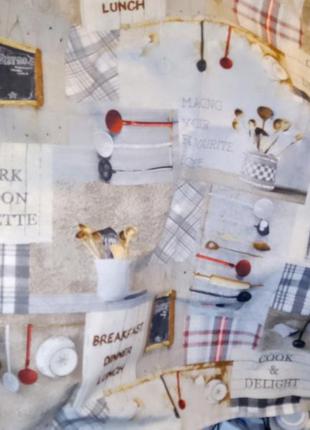 Скатертина з "кухонним" малюнком, 140 на 115 см