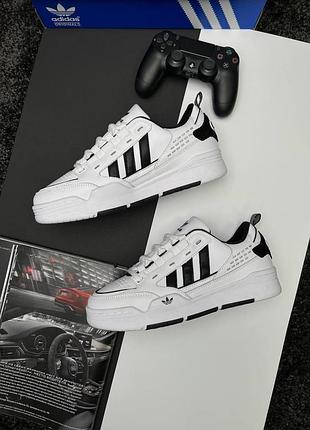 Мужские кроссовки adidas adi2000 white black 44 размер 27.5 см