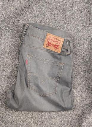 Классичн прямые премиальные мужские джинсы levis 508 оригинал серые брюки