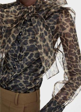 Блузка принт леопард 🐆 zara
