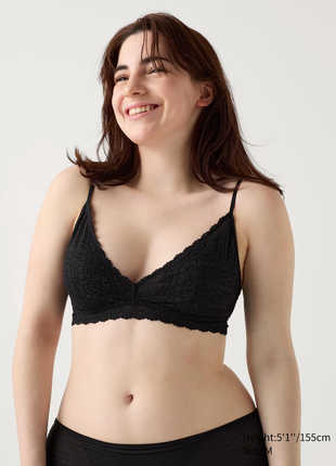 Бюстгальтер wireless stretch lace uniqlo