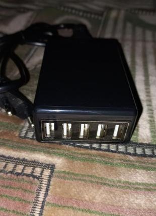 Зарядка для телефонов на 5 usb портов