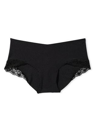 Трусики черные бесшовные слип оригинал victoria’s secret