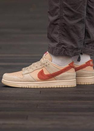 Женские кроссовки nike sb dunk low terry swoosh