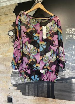 Блуза женская шифоновая в цветы sisters point