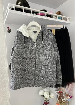 Крутое худи теплое батал primark
