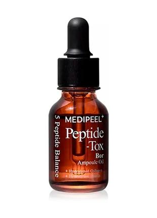 Олія для обличчя medi peel peptide-tox bor ampoule oil 15 мл