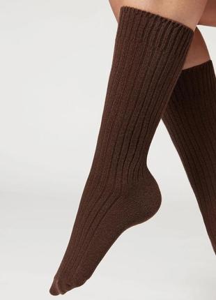 Носки в рубчик с шерстью и кашемиром calzedonia