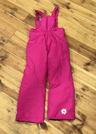 Штани на шлейках для дівчинки