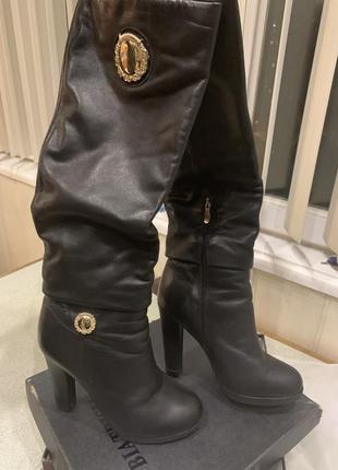 Кожаные сапоги еврозима