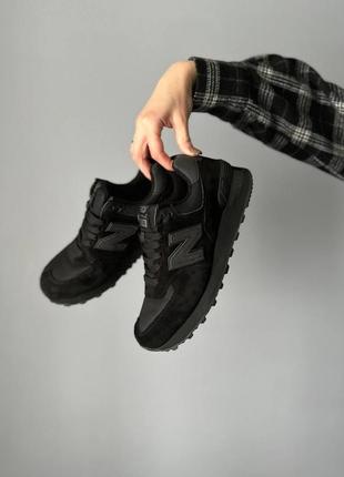 Брендовые кроссовки new balance 574 black