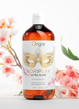 Гель для nuru-массажа orgie - noriplay ultra slide (500 мл), экстракт морских водорослей, простынь