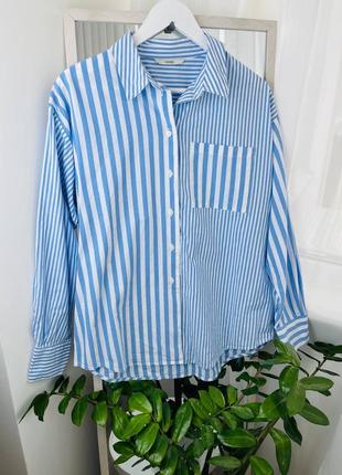 Европа🇪🇺 george. коттон. фирменная рубашка-оверсайз