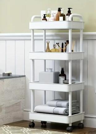 Полиця на колесах етажерка