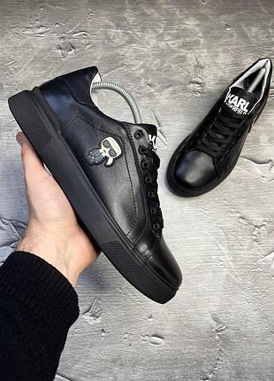 Кеди karl lagerfeld 
модель: карл 0215/1 black