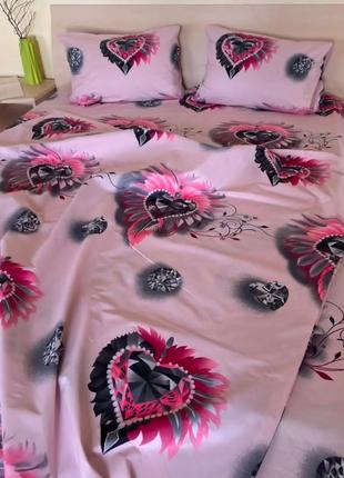 Комплект постільної білизни діамантове серце