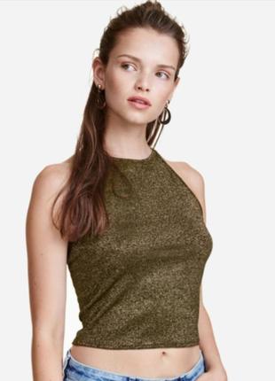 Майка топ h&m блискуча