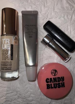 Тональный крем shiseido bb cream perfect hydrating + catrice true skin