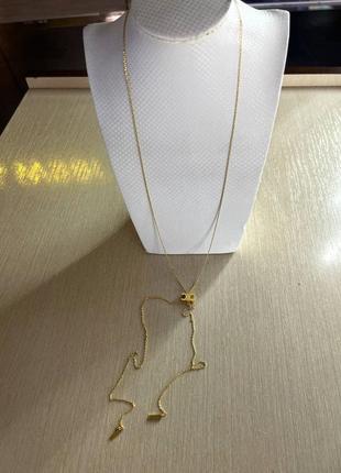 Брендовая подвеска в позолоте
