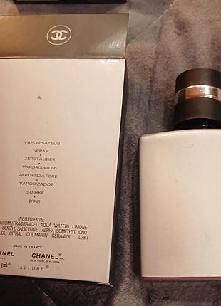 Хит! крутой парфюм chanel allure homme sport 100ml новый (лиц.) не работает распылитель!!!в143
