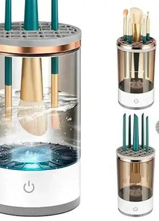 Портативний автоматичний очисник для макіяжу makeup brush cleaner usb білий rd-1805