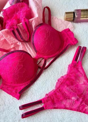 Комплект білизни пушап victoria's secret вікторія сікрет оригінал
