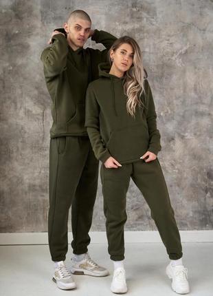 Теплі штани чоловічі  на флісі білі