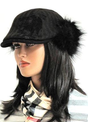Стильна зимова шампка з козирком, дизайнерська. встигни купити за супер ціною!