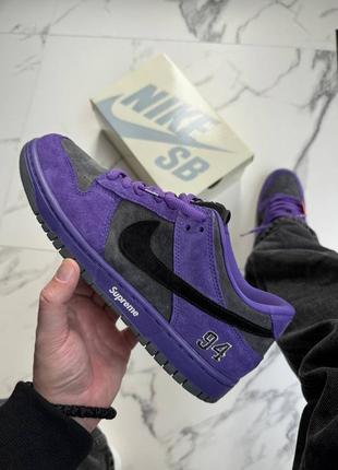 Замшеві кросівки унісекс nike supreme