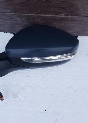 Дзеркало заднього огляду ліве peugeot 208, 2013-2019, 7 pin., оригінал, б.у., 1607511580