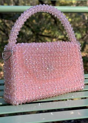 Сумочка из хрустальных бусин